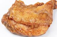 Raw fried big chicken legs