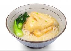 Strong aroma whole chicken noodle soup